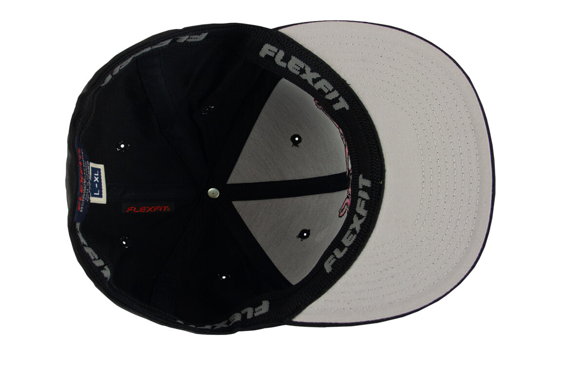 DeCal Works Black w/ Silver Logo  LG/XL Primo Hat