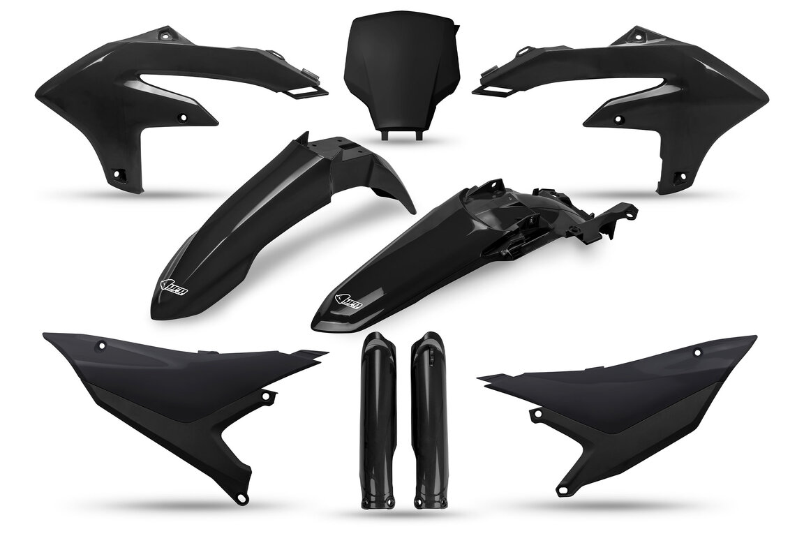 UFO Black with Forks Plastic Kit for Yamaha: YZ250F (2027), YZ450F (2026-2027), YZ450FX (2026-2027)