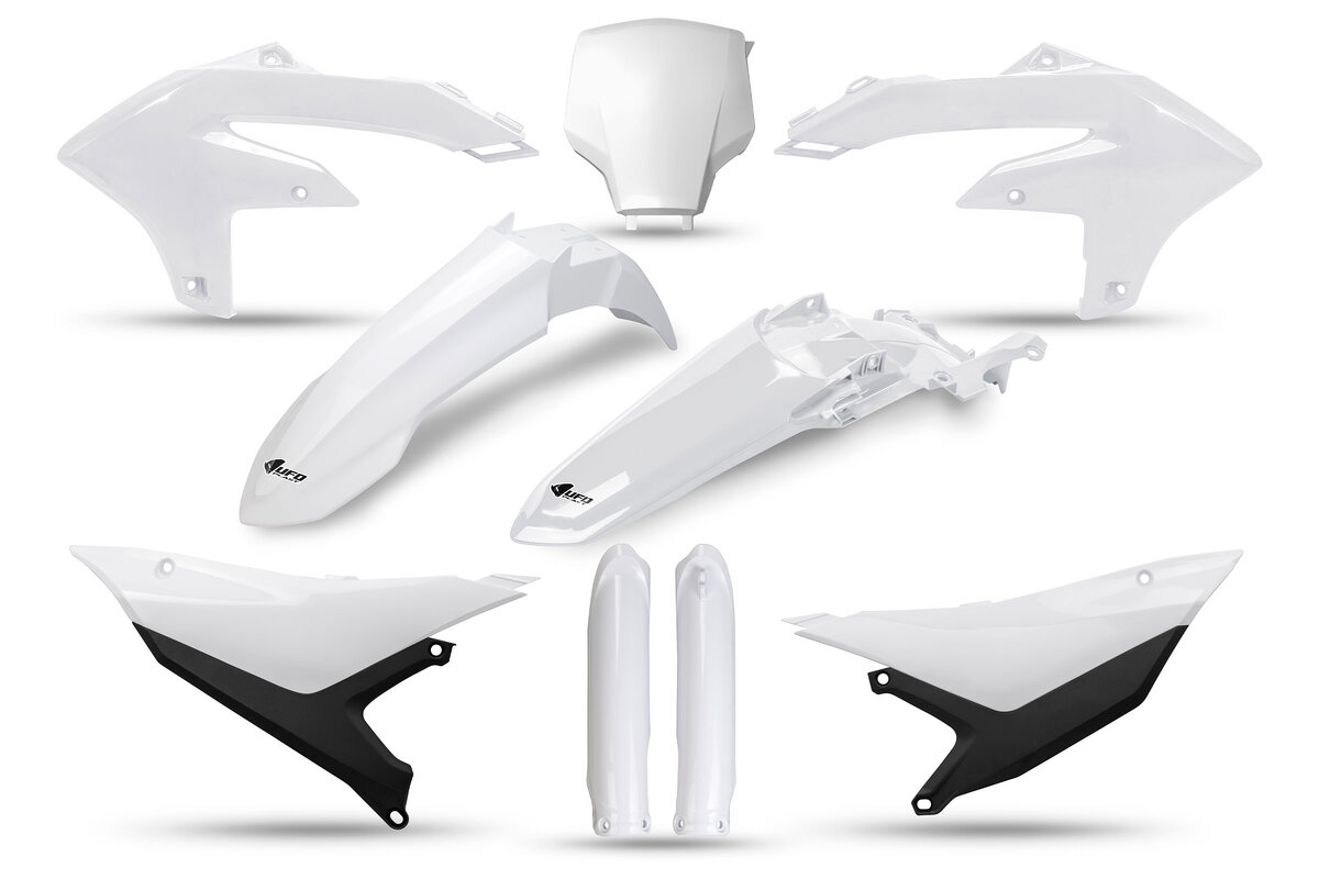 UFO White with Forks Plastic Kit Yamaha: YZ250F (2027), YZ450F