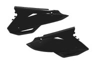 Polisport Black w/ bracket Restyled Side Number Plates for Honda: CR125R (2000-2001), CR250R (2000-2001)