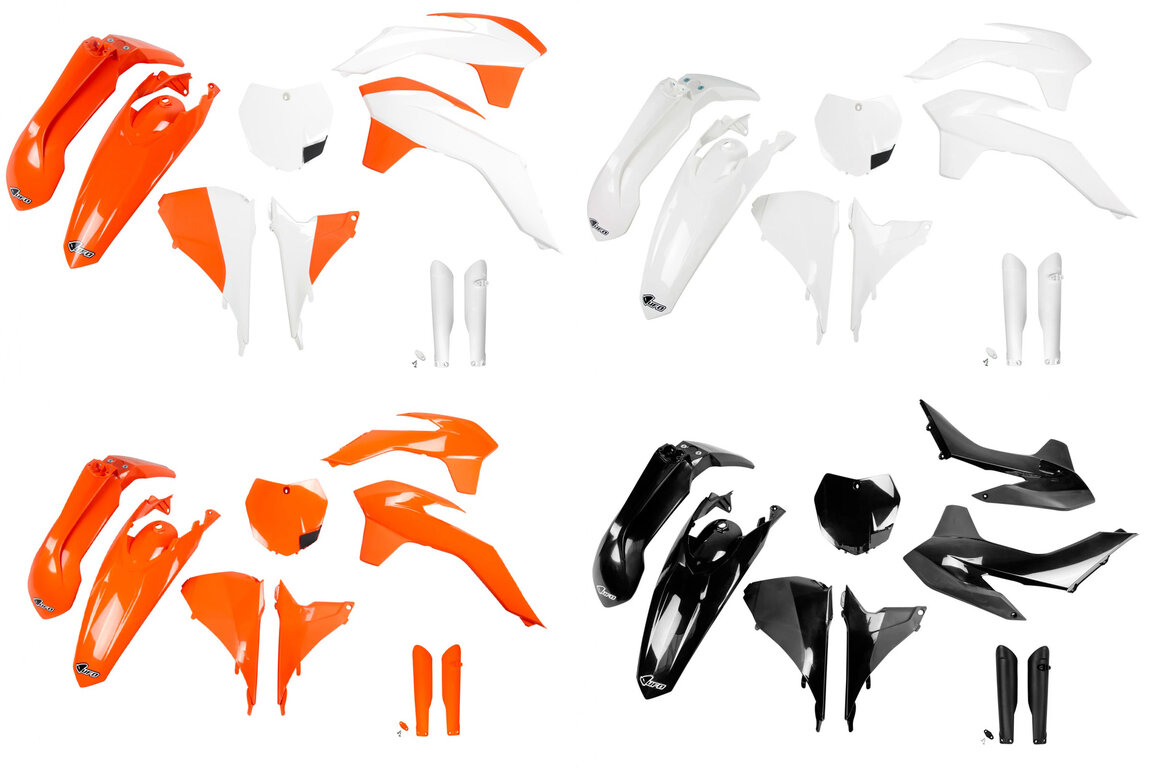 SX, SXF, XC, XCF Replacement Plastic Kit fits 15-16 KTM SX, SXF, XC, XCF dirt bikes