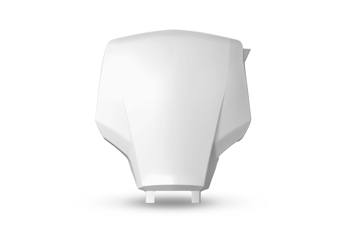 UFO White Front Number Plate for Yamaha: YZ250F (2027), YZ450F (2026-2027), YZ450FX (2026-2027)