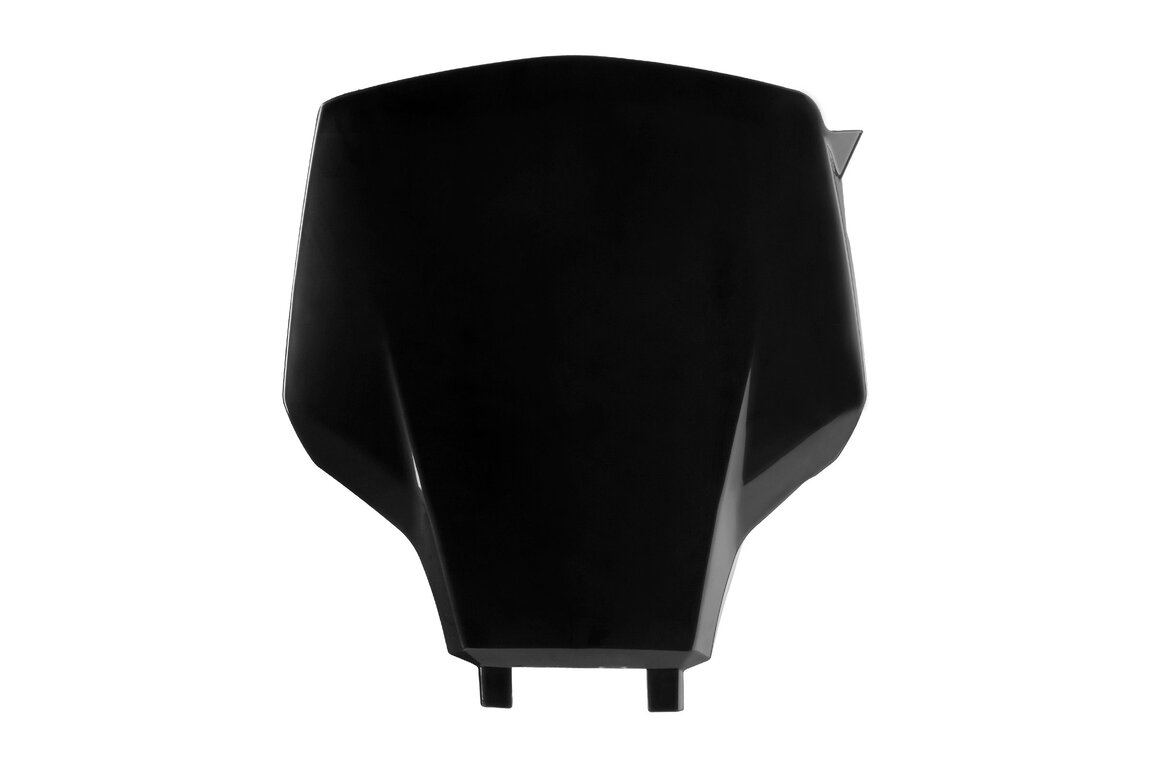 Polisport Black Front Number Plate for Yamaha: YZ250F (2027), YZ450F (2026-2027), YZ450FX (2026-2027)