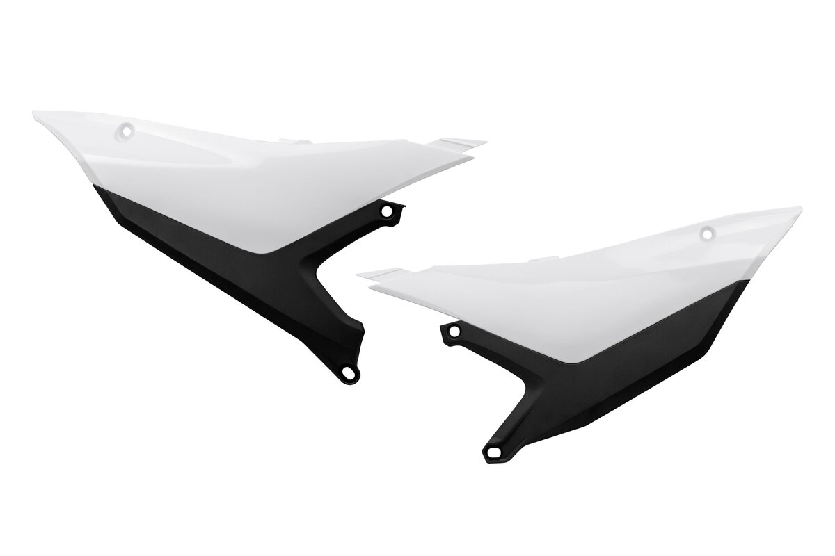 Polisport White Side Number Plates 26-27 YZ250F, YZ450F, YZ450FX