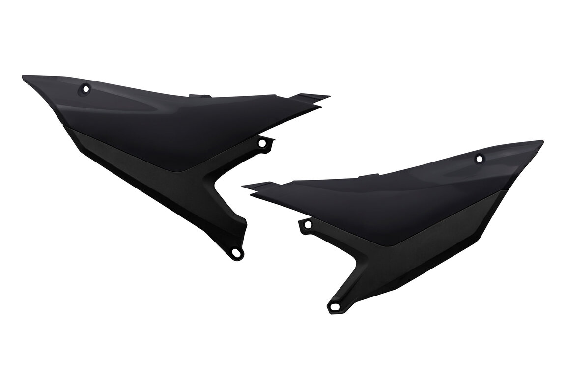 UFO Black Side Number Plates for Yamaha: YZ250F (2027), YZ450F (2026-2027), YZ450FX (2026-2027)