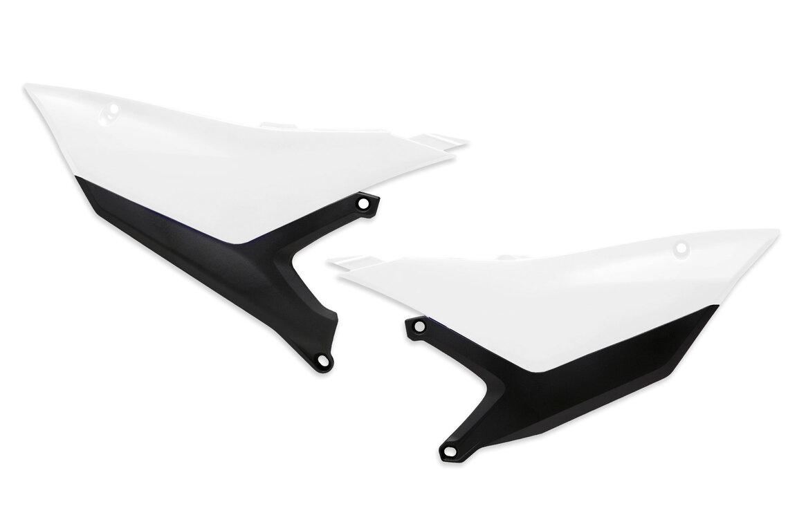 Polisport White Side Number Plates for Yamaha: YZ250F (2027), YZ450F (2026-2027), YZ450FX (2026-2027)