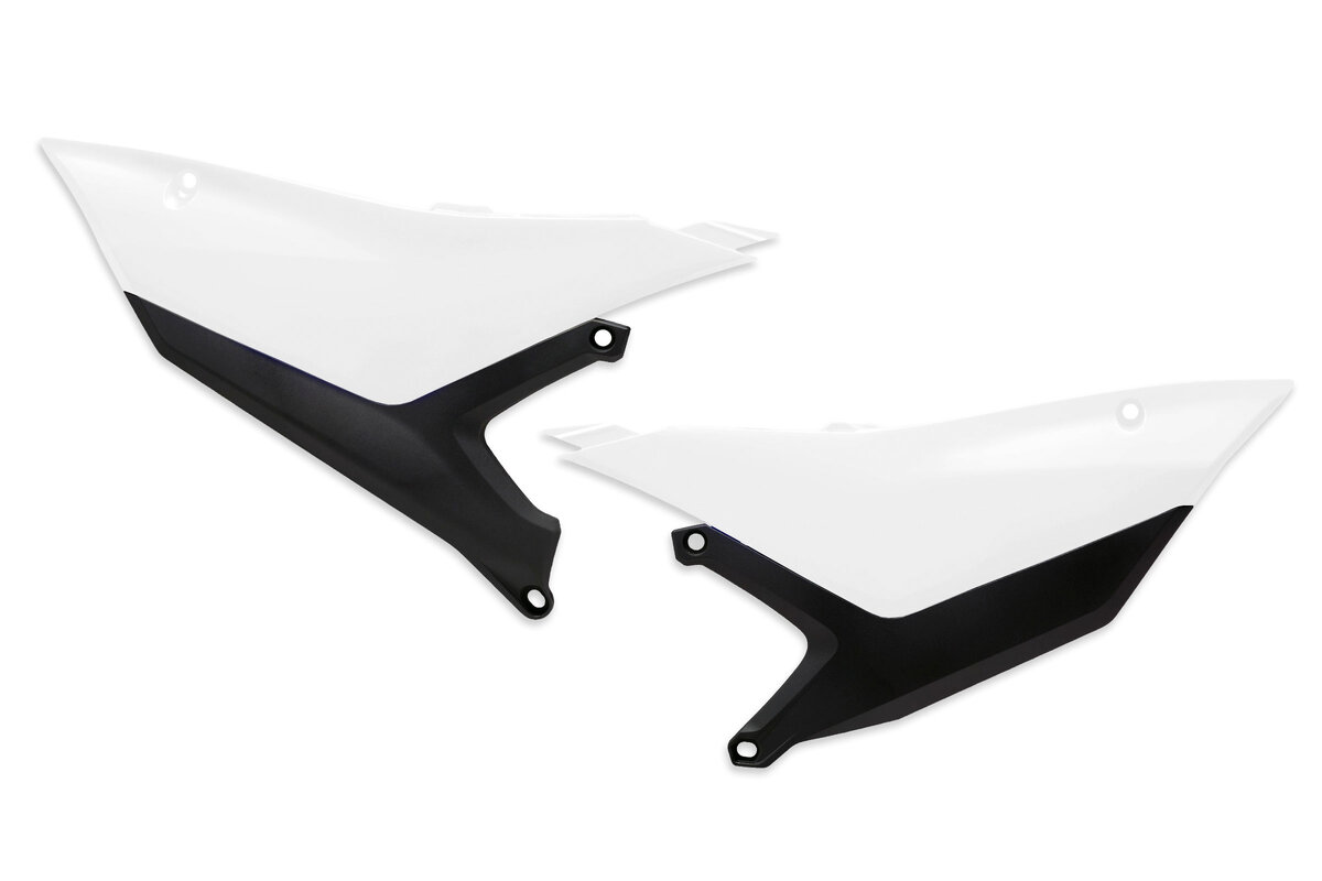 Polisport White Side Number Plates 26-27 YZ250F, YZ450F, YZ450FX
