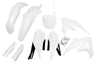 UFO White w/Forks Plastic Kit for Yamaha: YZ250F (2019-2023), YZ450F (2018-2022)