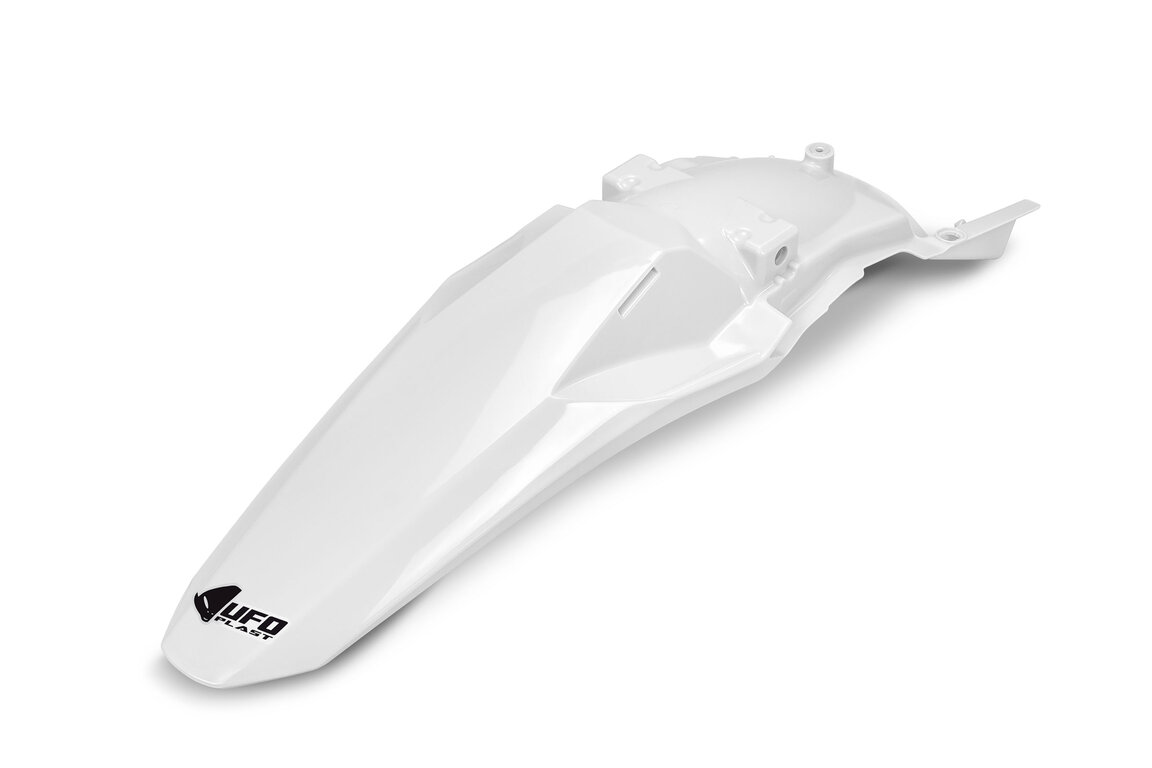 UFO White Rear Fender for Kawasaki: KX250F (2025-2026), KX250X (2025-2026), KX450F (2024-2026), KX450F 50th Anniversary Edition (2024), KX450SR (2024-2026), KX450X (2024-2026)
