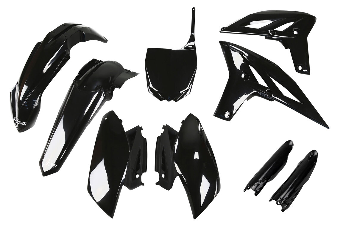 UFO Black with Forks Plastic Kit for Yamaha: YZ250F (2011-2013)