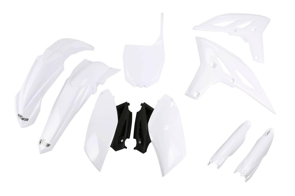 UFO White w/Forks Plastic Kit for Yamaha: YZ250F (2011-2013)