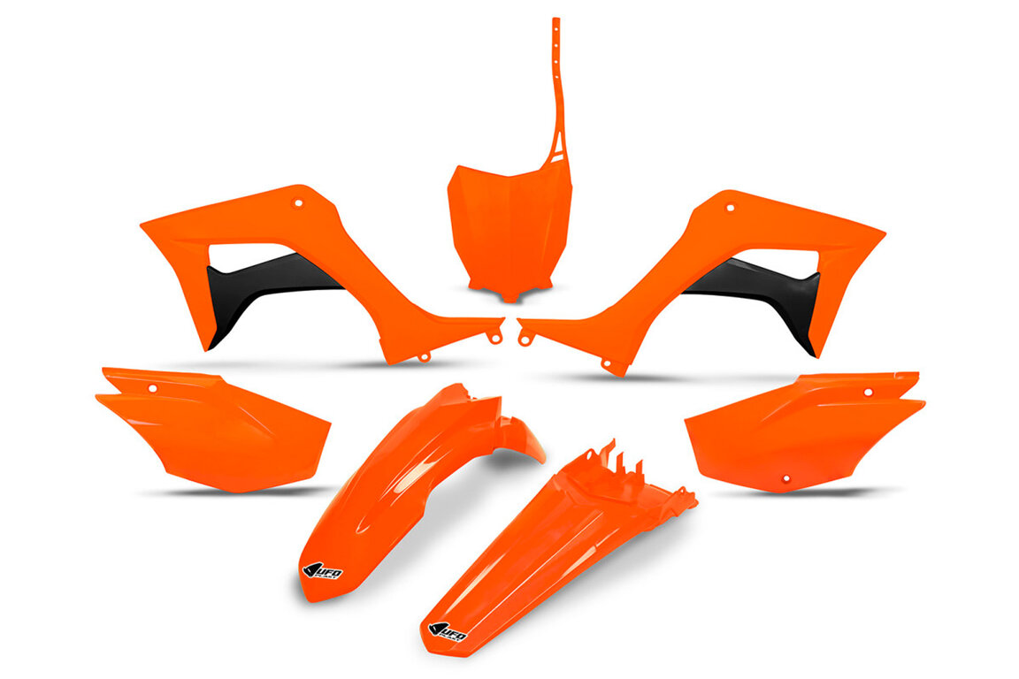UFO Neon Orange Plastic Kit for Honda: CRF125F (2019-2027)