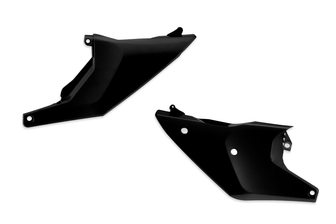 Polisport Black Side Number Plates for Husqvarna: FC250 (2025-2027), FC250 Factory Edition (2025-2026), FC350 (2025-2027), FC350 Heritage (2025), FC450 (2025-2027), FC450 Factory Edition (2025-2026), FE350s (2026-2027), FE450 (2026), FE501s (2026-2027), FX350 (2025, 2027), FX35...and more