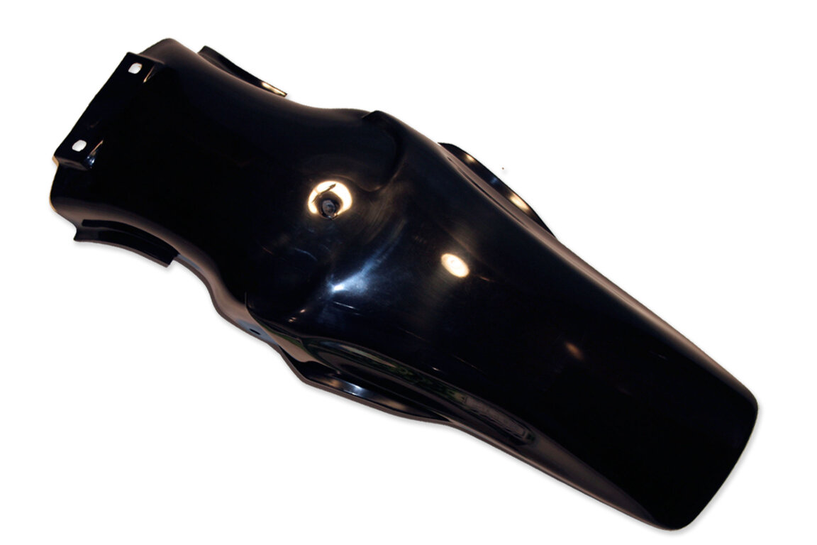 UFO Black Rear Fender for Honda: CR125R (1991-1992), CR250R (1990-1991), CR500R (1991-2001)