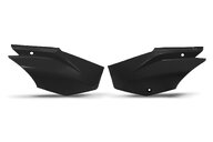 UFO Black Side Number Plates for Honda: CRF125F (2019-2027)