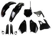 UFO Black with Forks Plastic Kit for Yamaha: YZ125 (1996-1999), YZ250 (1996-1999)