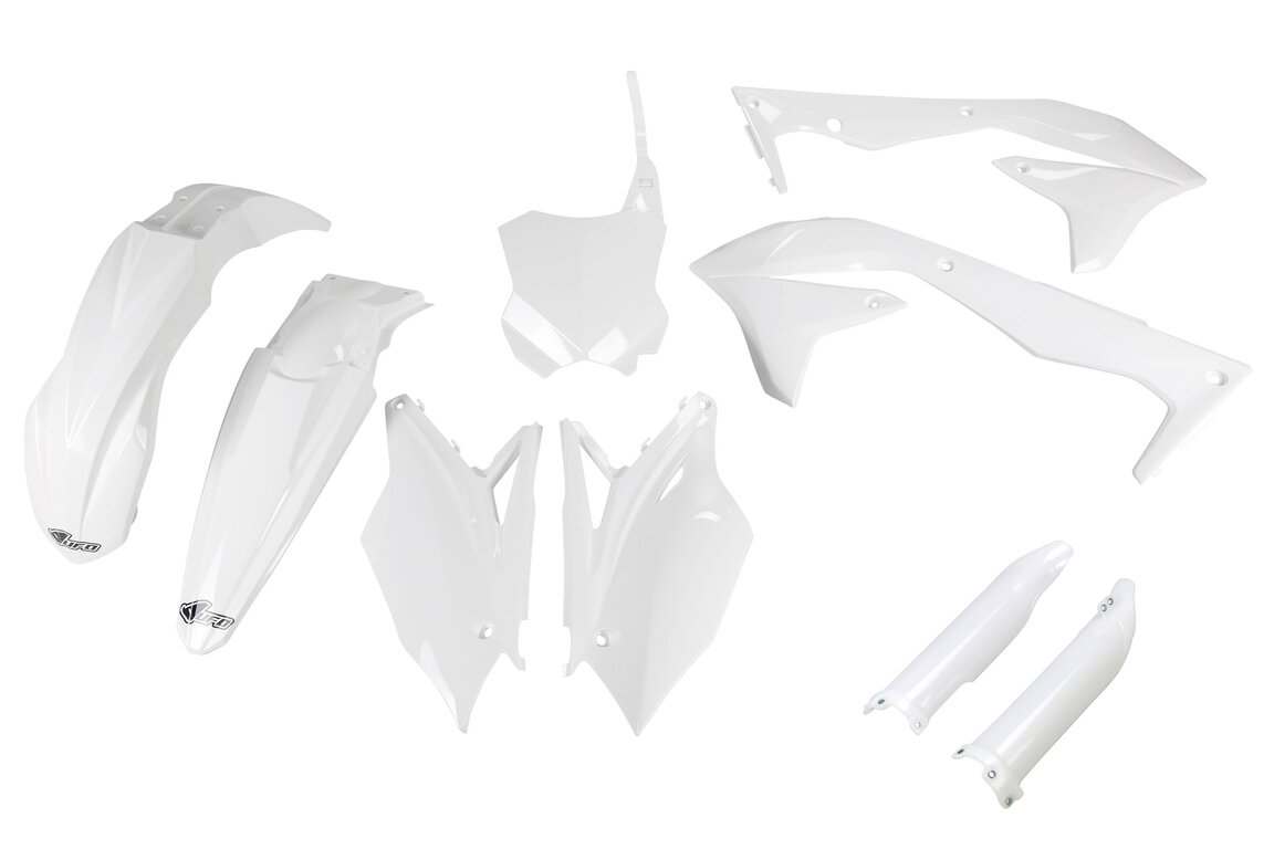 UFO White w/ Forks Plastic Kit for Kawasaki: KX450F (2016-2018)