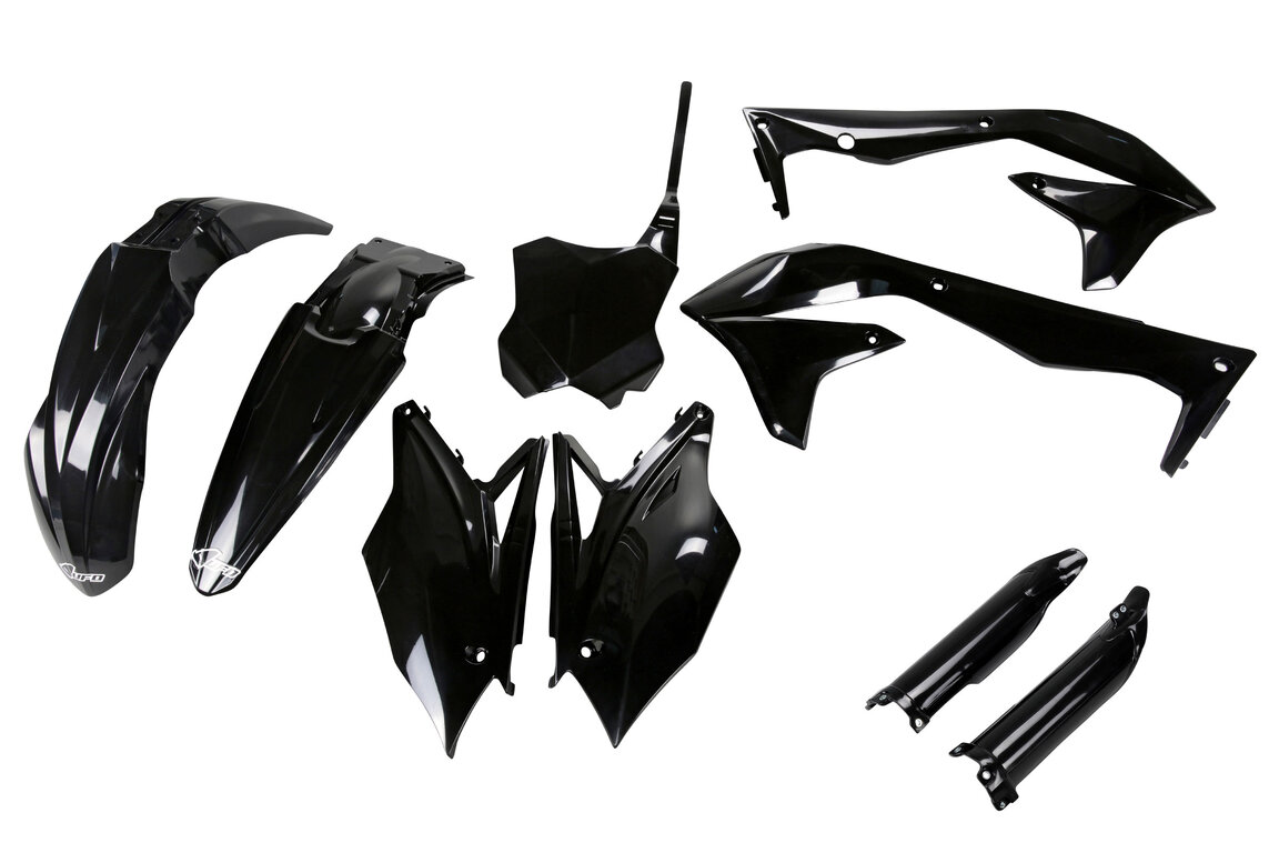 UFO Black w/ Forks Plastic Kit for Kawasaki: KX450F (2016-2018)