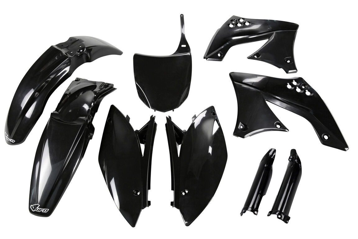 UFO Black with Forks Plastic Kit for Kawasaki: KX450F (2009-2011)
