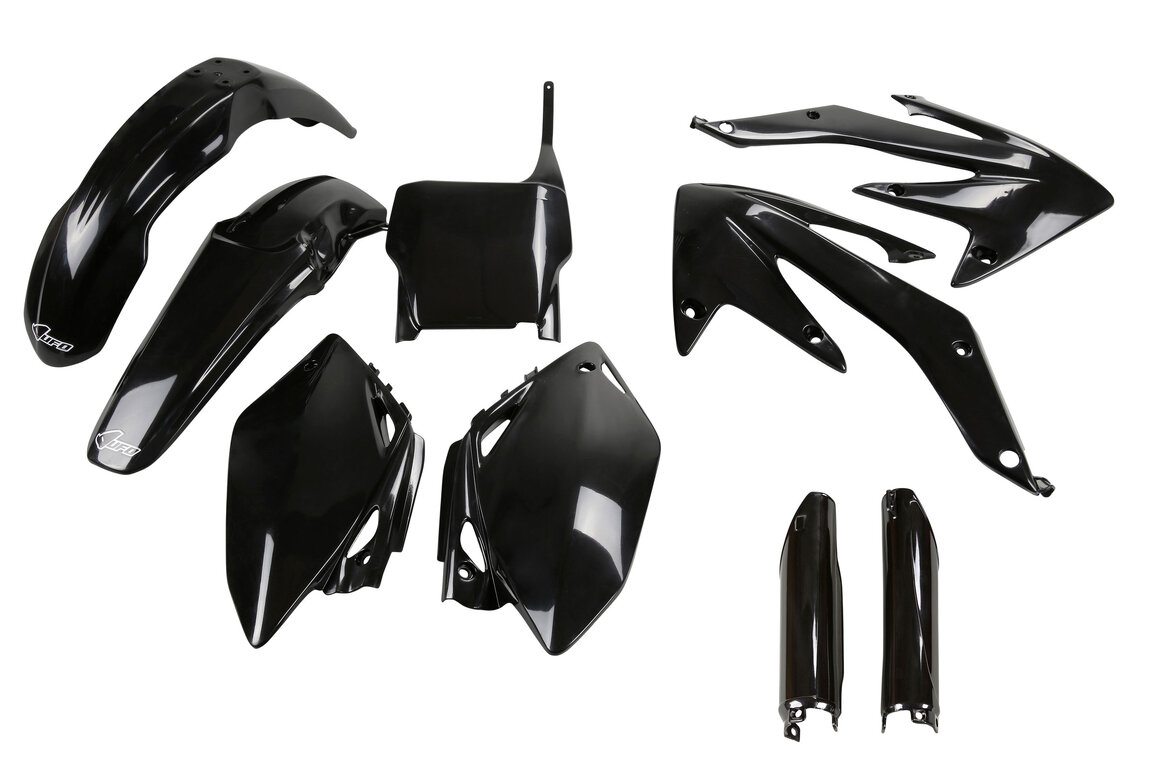 UFO Black with Forks Plastic Kit for Honda: CRF450R (2005-2006)