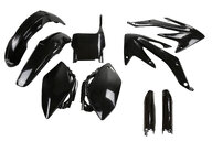 UFO Black with Forks Plastic Kit for Honda: CRF450R (2005-2006)