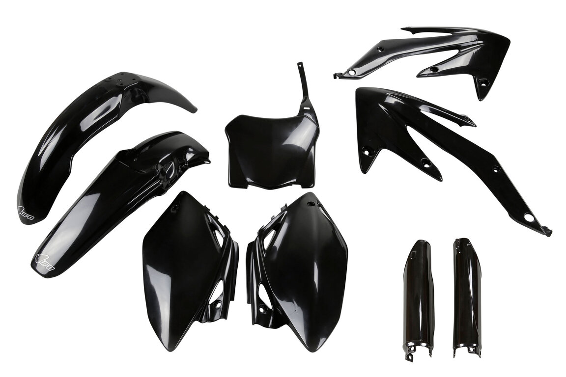 UFO Black with Forks Plastic Kit for Honda: CRF450R (2007-2008)