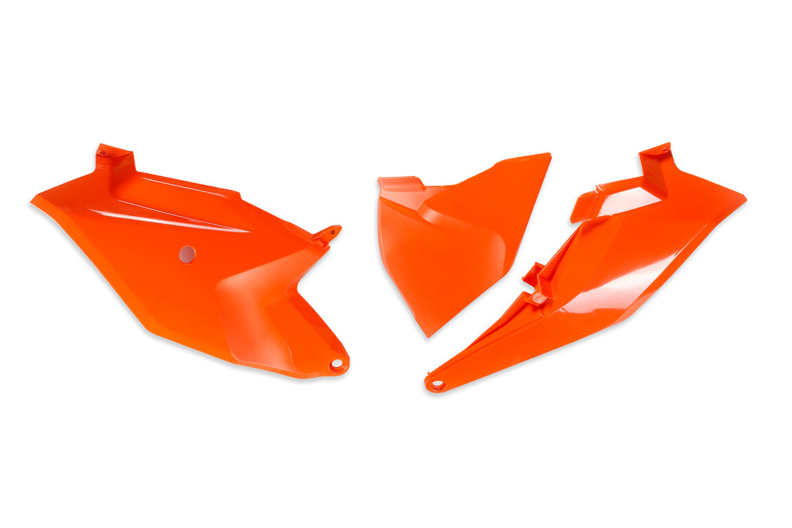 UFO Orange Side Number Plates for KTM: SX85 (2018-2024)