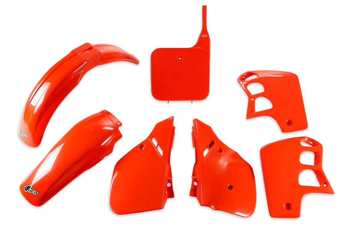 UFO Red Orange 121 Plastic Kit for Honda: CR500R (1989-1990)
