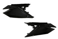 UFO Black Side Number Plates for Suzuki: RMZ250 (2019-2026), RMZ450 (2018-2026)