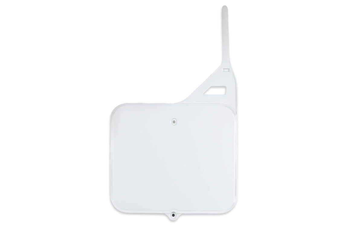 UFO White Front Number Plate for Suzuki: RM125 (1989-1995), RM250 (1989-1995)