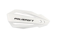 Polisport White Bullit Handguard for Yamaha: WR250F (2009-2013, 2015-2027), WR250R/X (2009-2020), WR450F (2008-2027), YZ125 (2008-2027), YZ125X (2020-2027), YZ250 (2008-2027), YZ250F (2008-2027), YZ250FX (2015-2027), YZ250X (2016-2027), YZ450F (2008-2027), YZ450FX (2016-2027)