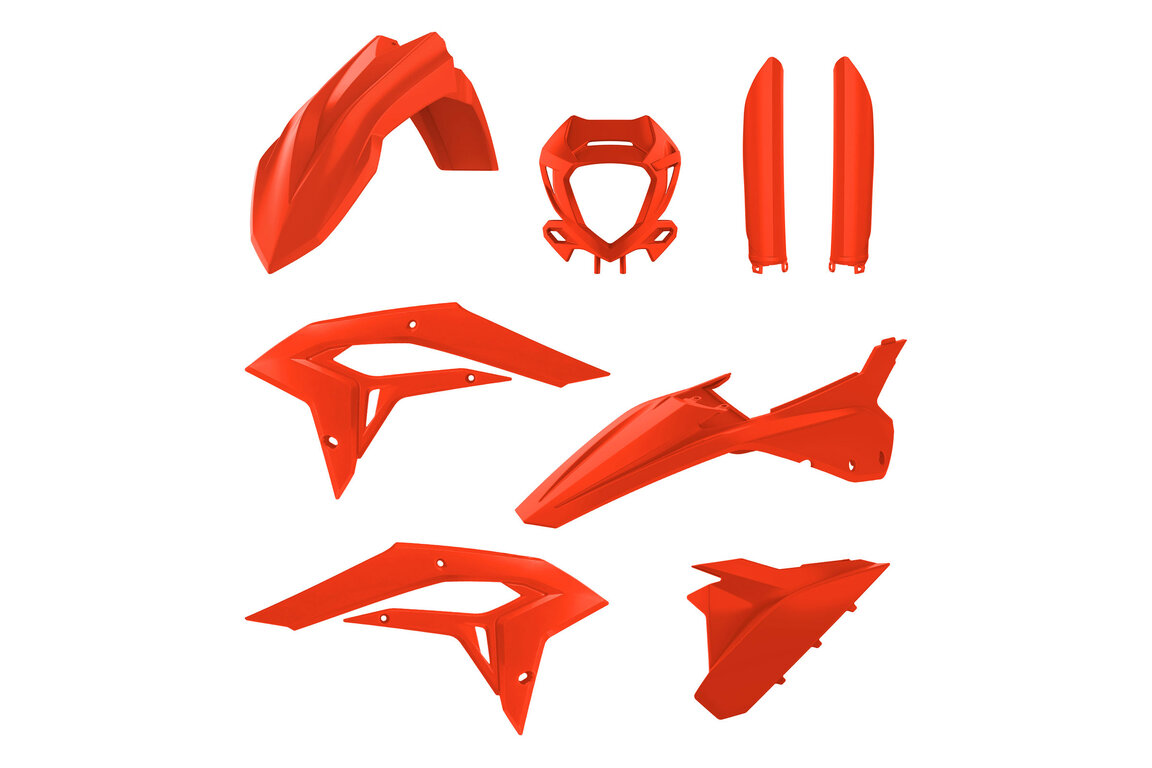 Polisport Red with Forks Plastic Kit for Beta: 200 Xtrainer (2027), 250 Xtrainer (2025), 300 Xtrainer (2023-2027)