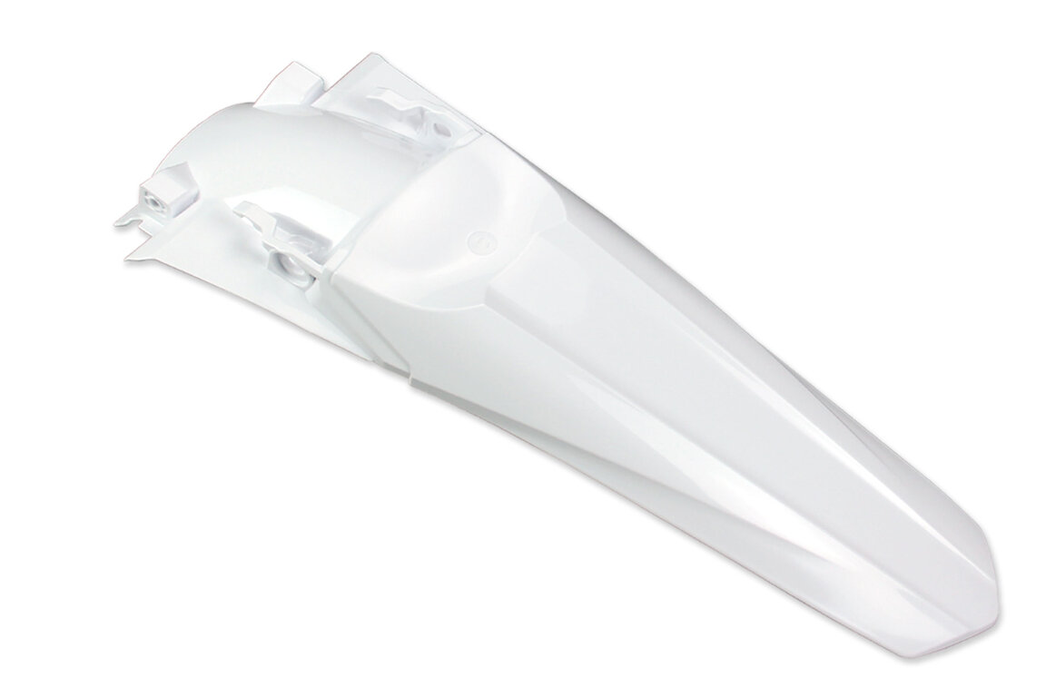 UFO White Rear Fender for Honda: CRF250R (2014-2017), CRF450R (2013-2016)