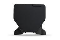 UFO Black with Black Extention Front Number Plate w/ Ext for Husqvarna: FC250 (2023-2027), FC250 Factory Edition (2025-2026), FC250 Rockstar Edition (2022-2024), FC350 (2023-2027), FC350 Heritage (2023, 2025), FC450 (2023-2027), FC450 Factory Edition (2025-2026), FC450 Rockstar Edition (2022-2024), ...and more