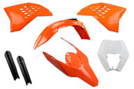 Mix & Match Plastic Kit With Lower Forks for 08-12 KTM EXC, EXCF, XCF, XCW