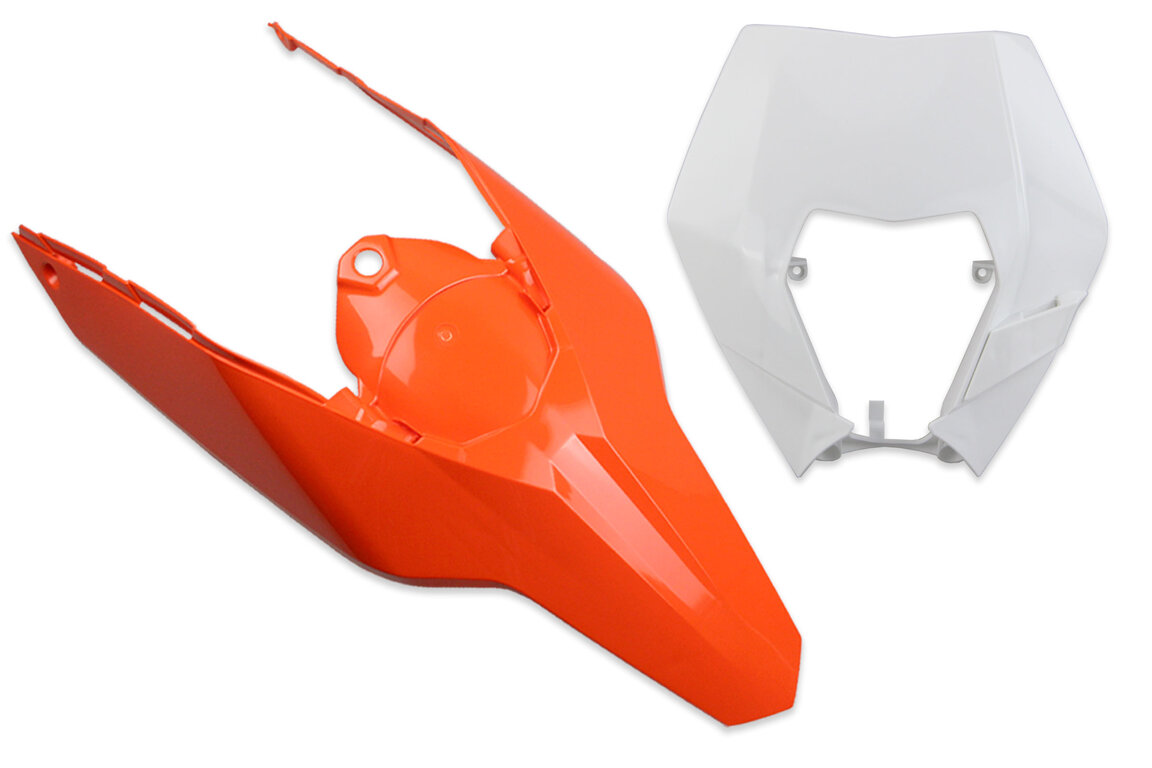Mix & Match Number Plate Plastic Kit for 08-13 KTM EXC, EXCF, XCF, XCW