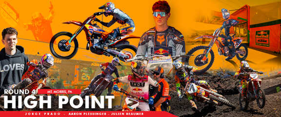 Watch Redbull KTM AMA Pro Motocross Round 4 at High Point
