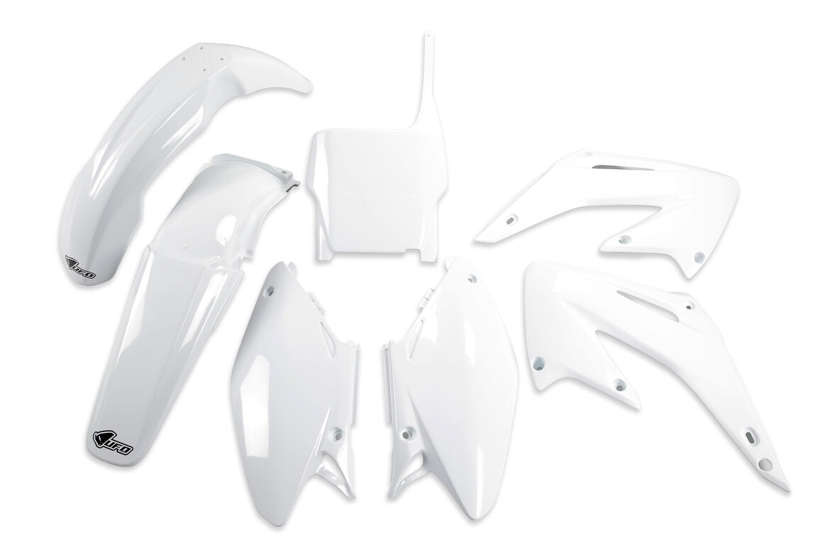 UFO White Plastic Kit for Honda: CR125R (2004-2007), CR250R (2004-2007)