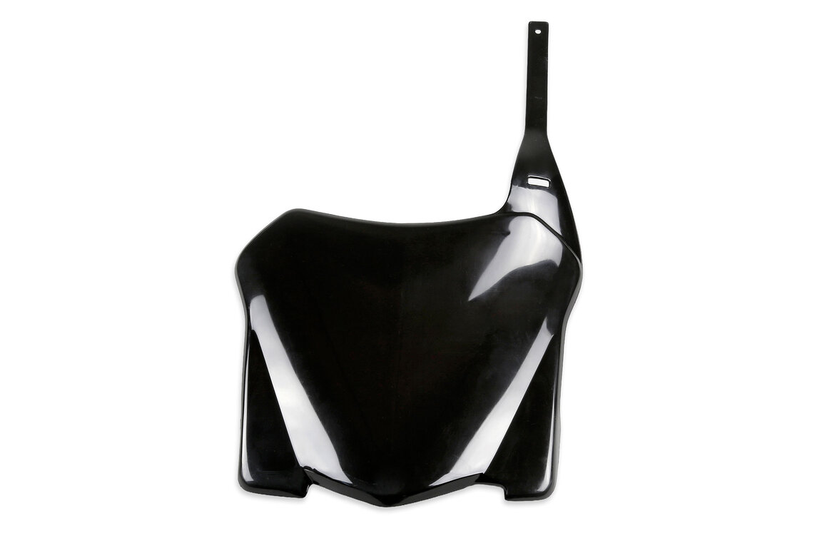 UFO Black Front Number Plate for Honda: CRF250R (2008-2009), CRF450R (2008)