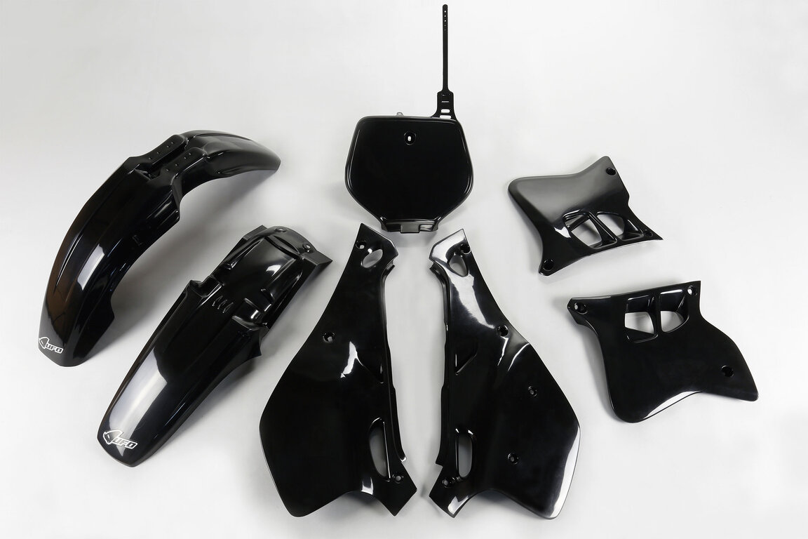 UFO Black Plastic Kit for Yamaha: YZ125 (1993-1995), YZ250 (1994-1995)