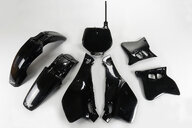 UFO Black Plastic Kit for Yamaha: YZ125 (1993-1995), YZ250 (1994-1995)