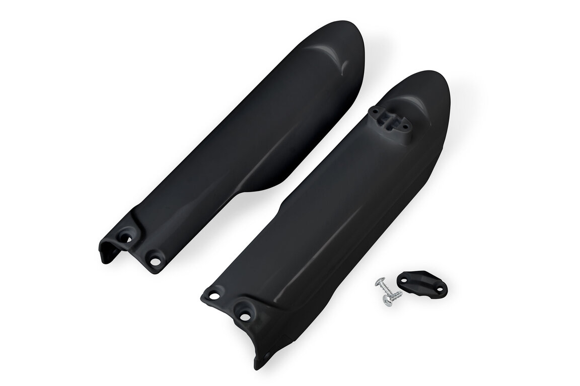 UFO Black Lower Fork Guards for GasGas: MC85 (2021-2024), Husqvarna: TC85 (2018-2024), KTM: SX85 (2018-2027)