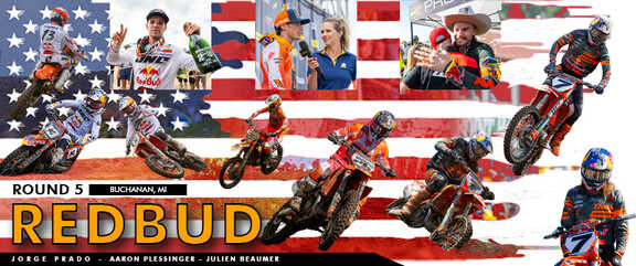 Watch Redbull KTM AMA Pro Motocross Round 5 at Redbud
