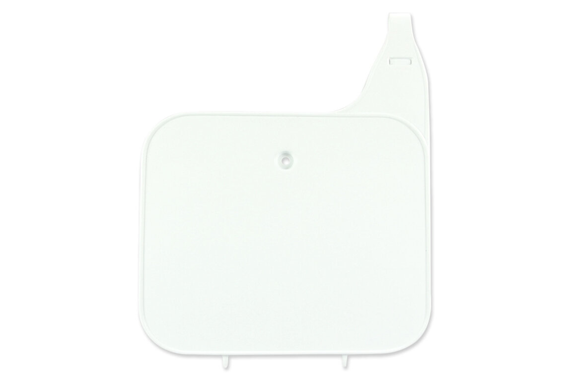 UFO White Front Number Plate for Honda: CR125R (1987-1994), CR250R (1987-1994), CR500R (1986, 1989-1994)