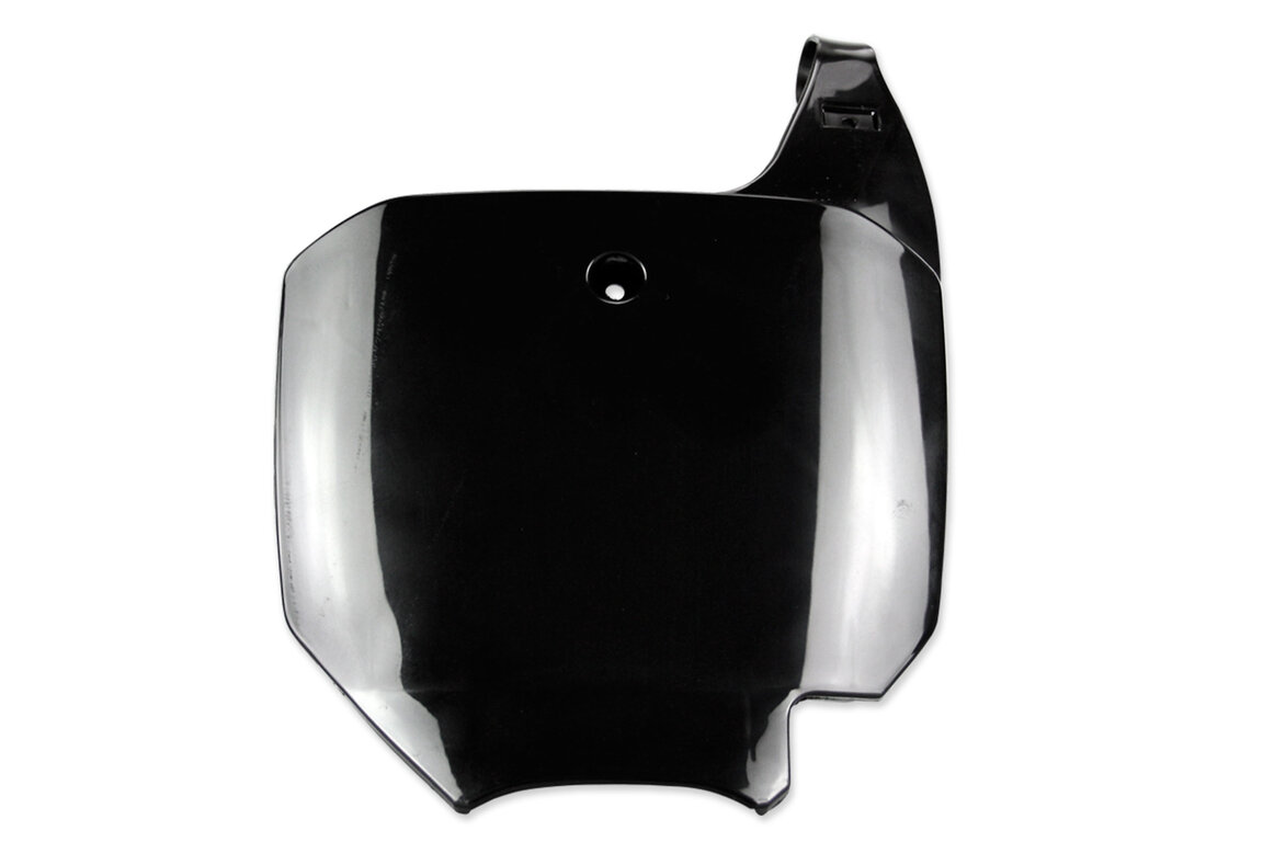 UFO Black Front Number Plate for Honda: CR85R (2003-2007), CRF150R (2007-2026), CRF150R Expert (2007-2026)