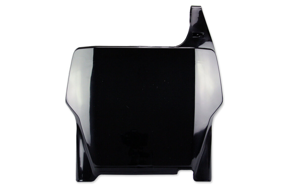 UFO Black Front Number Plate for Honda: CR125R (2004-2007), CR250R (2004-2007), CRF250R (2004-2007), CRF450R (2004-2007)