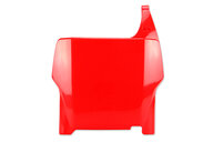 UFO Red Front Number Plate for Honda: CR125R (2004-2007), CR250R (2004-2007), CRF250R (2004-2007), CRF450R (2004-2007)