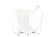 Polisport White Front Number Plate for Honda: CRF250R (2010-2013), CRF450R (2009-2012)