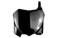 UFO Black Front Number Plate for Honda: CRF250R (2010-2013), CRF450R (2009-2012)