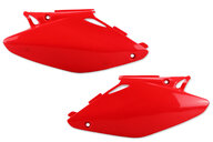 UFO Red Side Number Plates for Honda: CR125R (2002-2007), CR250R (2002-2007)